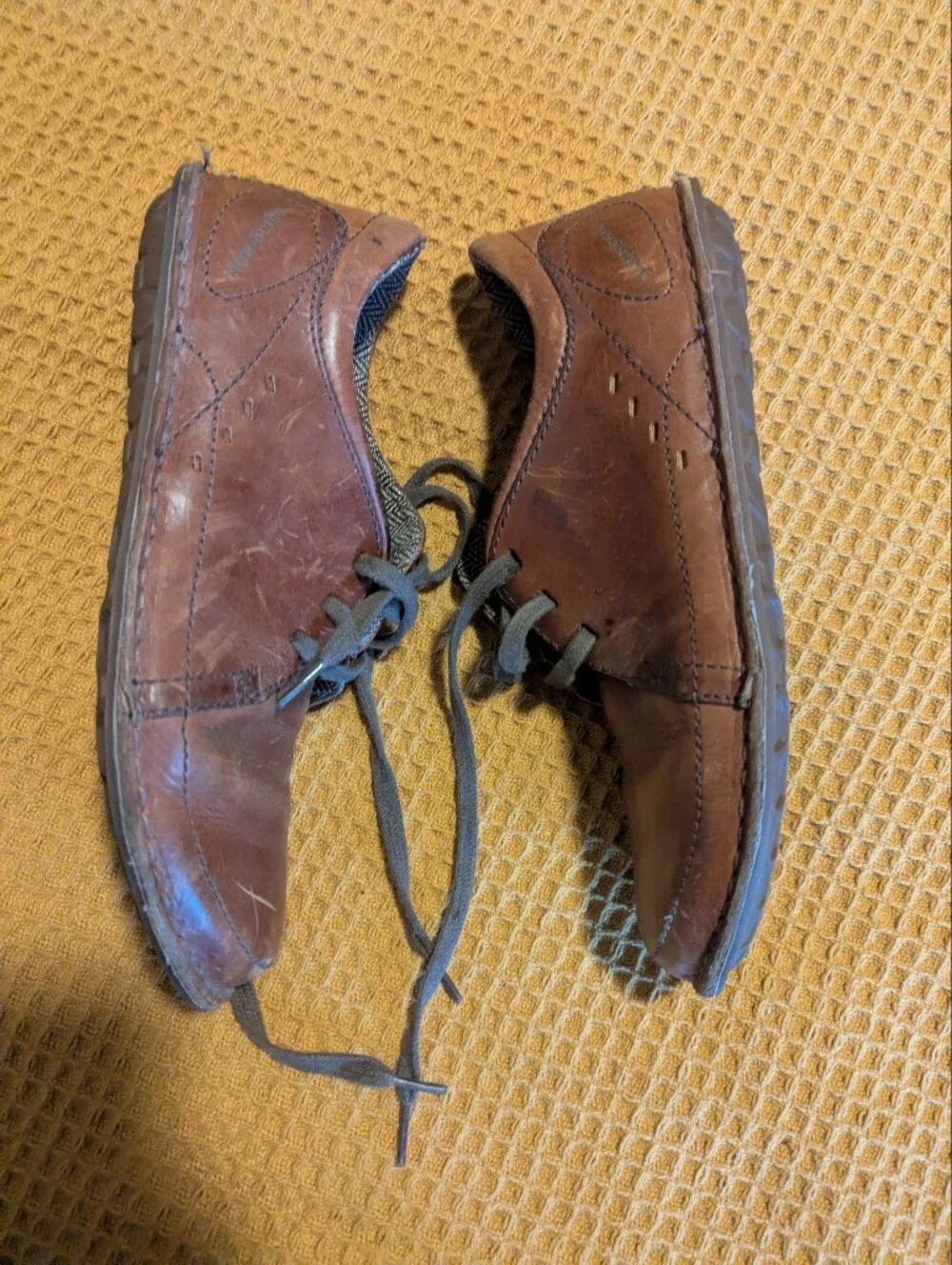 Patagonia Men's Brown Leather Lace-Up Casual Shoes, 8.5